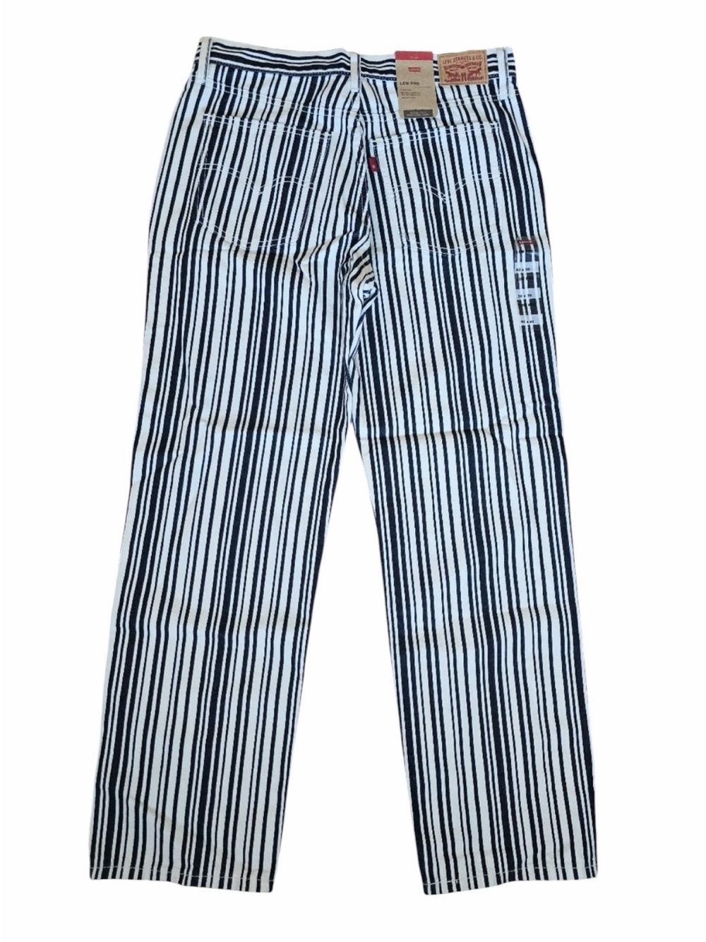 Levi's Women's Low Pro Striped Straight Leg Jeans NWT - Picture 3 of 7